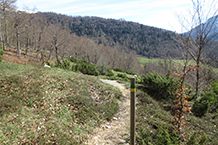 Durante el recorrido vamos encontrando varias balizas.