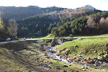 Llegando a la carretera de Zuriza a Linza.