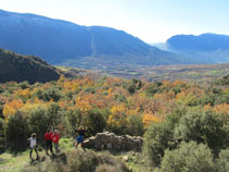 Bonitas vistas del valle de Barcedana junto al Montsec.