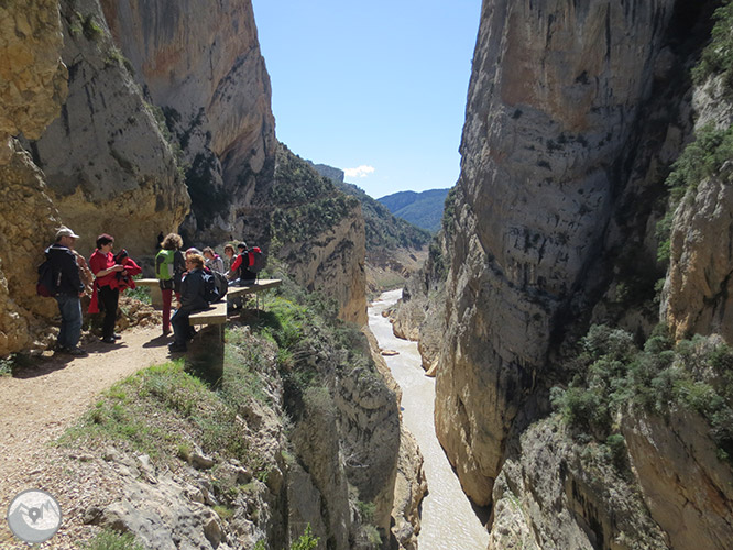 Desfiladero de Mont-rebei en la sierra del Montsec 1 