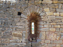 Parte de lo que fue la iglesia de Sant Sadurní.