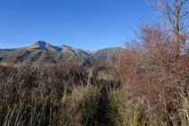 Vista al NO desde la collada de Trases, con el Montsent de Pallars.