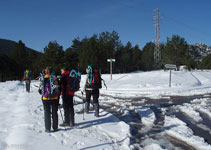 Pla de la Creu de Fumanya, tomamos la pista hacia Peguera.