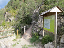 La ruta finaliza en el mirador de fauna.