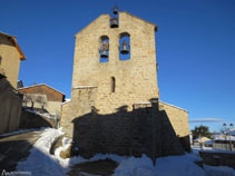 Mirada atrás hacia la bonita iglesia de Saint Jean de Dorres.