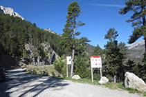 Empezamos a caminar por una pista ancha y cómoda.