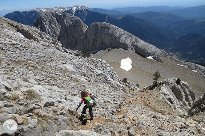 Pedraforca (2.506m) por el collado del Verdet y la Enforcadura 1 