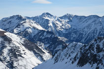 Vistas del Carlit, la montaña más alta de la zona de la Alta Cerdaña.