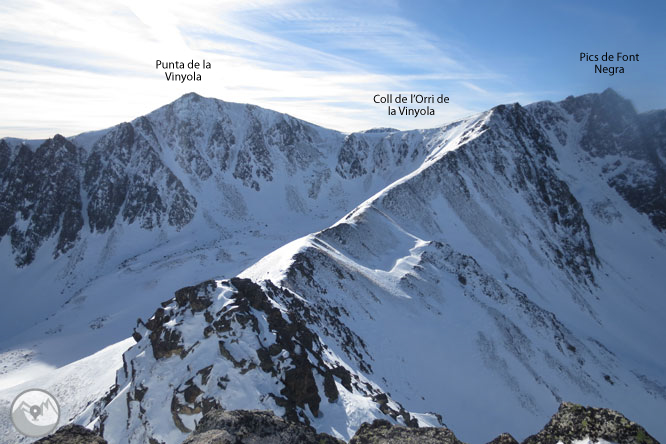 Pico de la Mina (2.683m) desde el collado de Puymorens 1 