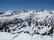 El pico de Fontfreda, el pico de las Valletes, el pico del Orri de Vinyola, el pico de la Mina, el pico de Pedrons,...