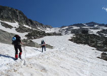 La nieve facilita el avance.