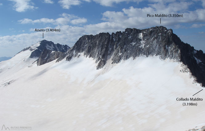 Maladeta Oriental (3.308m) y pico Abadías (3.271m) por la Renclusa 2 