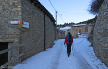 En invierno, este pueblo de la cara norte del Cadí, es uno de los más fríos.