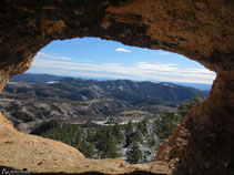 Vistas desde el interior de la cueva