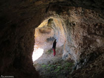 Interior de la cueva