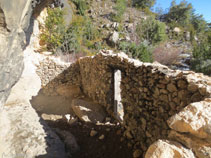 Paredes de la edificación principal de Ca l´Andreu