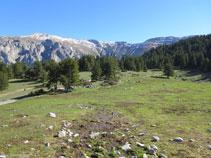 Vista del área de Els Orris desde su parte más elevada.