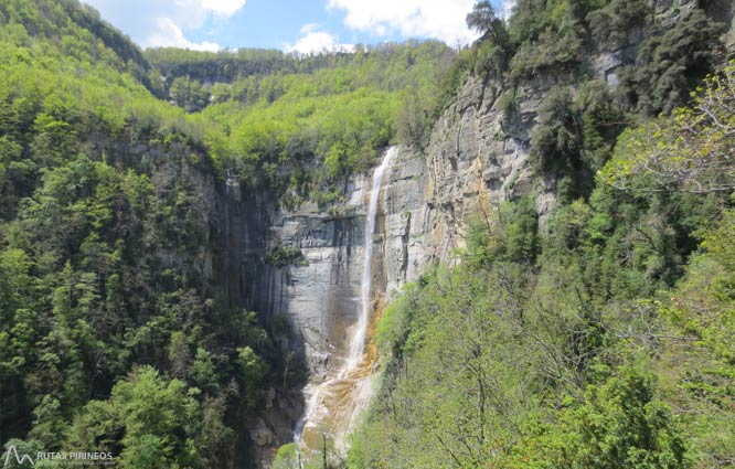 Salto de Sallent desde el Pla d