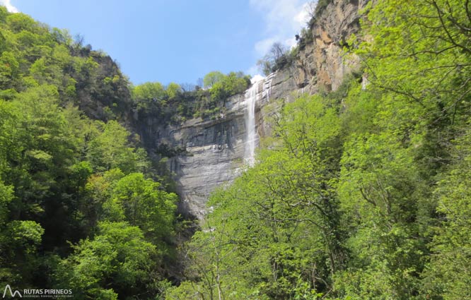 Salto de Sallent desde el Pla d