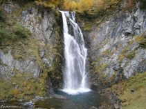 Cascada principal del Saut deth Pish.