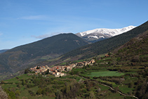 Vista de Pardines desde el vecindario de Puigsac.