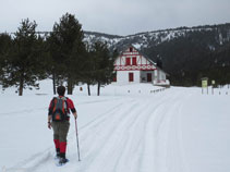 Llegando al refugio de Comes de Rubió.